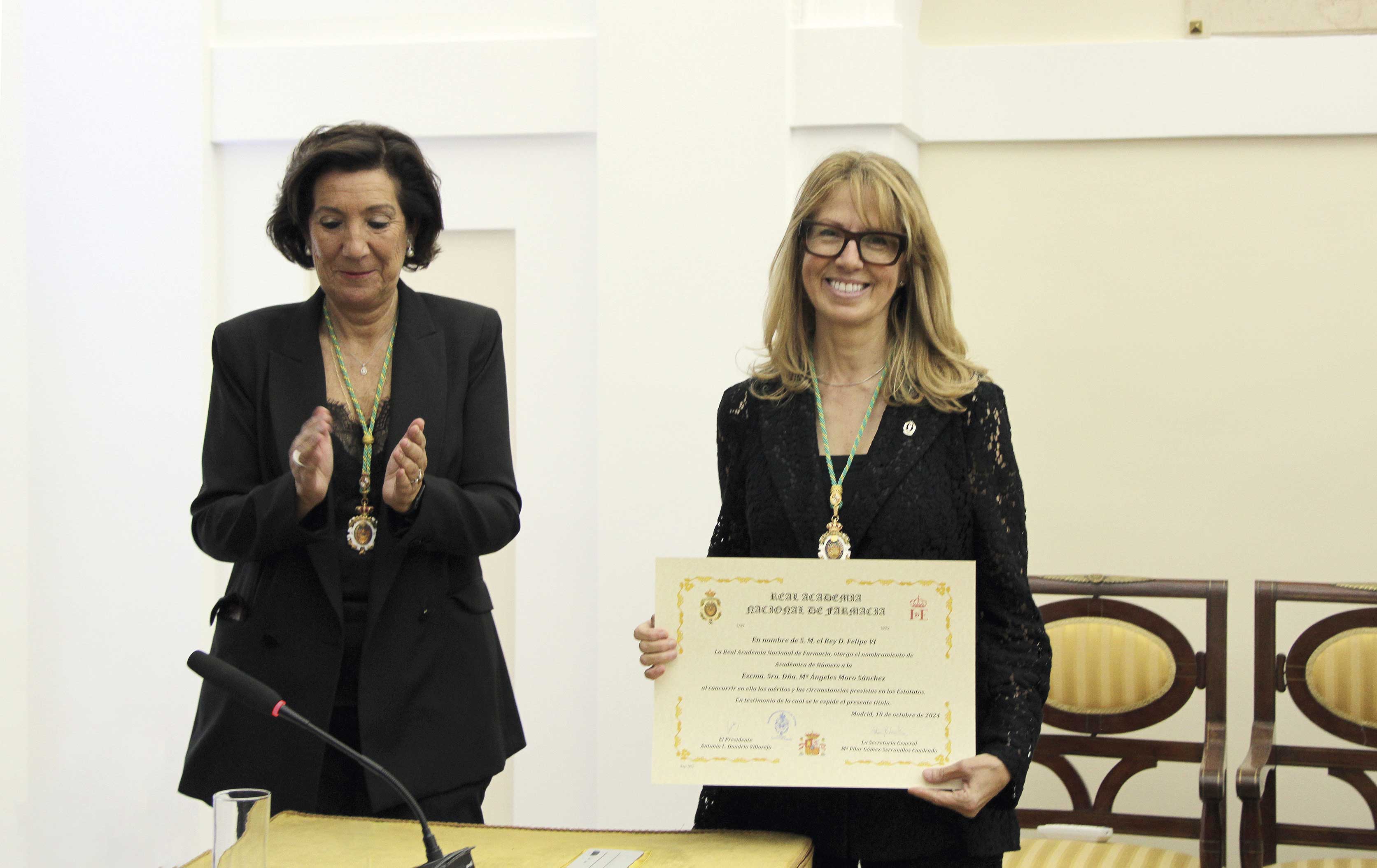 María Ángeles Moro Joins the Royal National Academy of Pharmacy