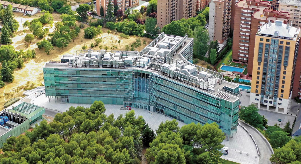 El edificio del Centro Nacional de Investigaciones Cardiovasculares (CNIC)