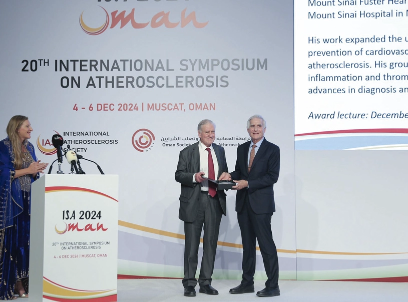 El Dr. Valentín Fuster recibe el Premio de la Sociedad Internacional de Aterosclerosis