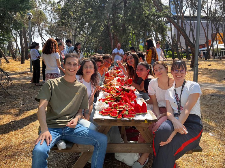 Watermelon eating contest (we won 3rd prize!)