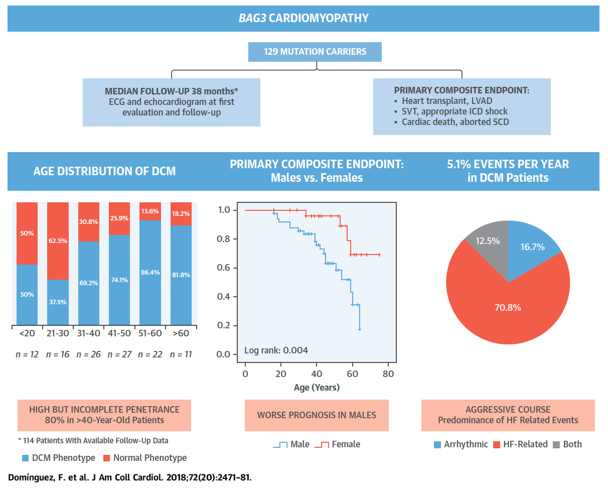 Clinical Outlook and Outcomes of 129 Patients With BAG3 Mutations