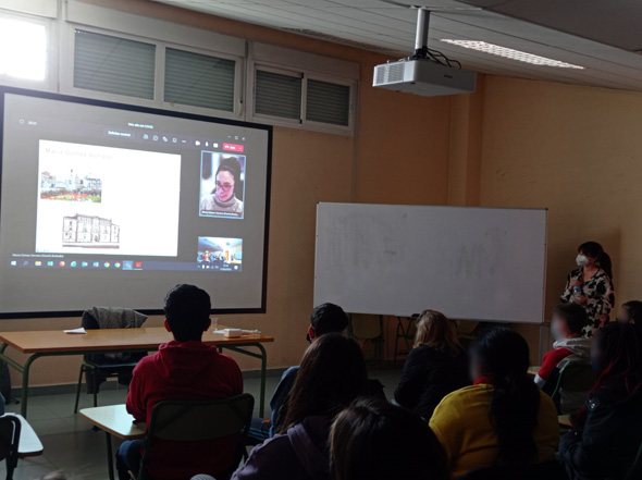 Ana Paredes y María Gómez-Serrano (Philipps-Universität Marburg) celebraron el día Internacional de la mujer y la niña en la ciencia (11 de febrero, 2022) con los estudiantes del IES El Espinillo (Madrid). 