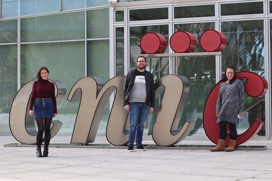 Irene Fernández-Nueda, Carlos Cerón y Marta Cortés-Canteli