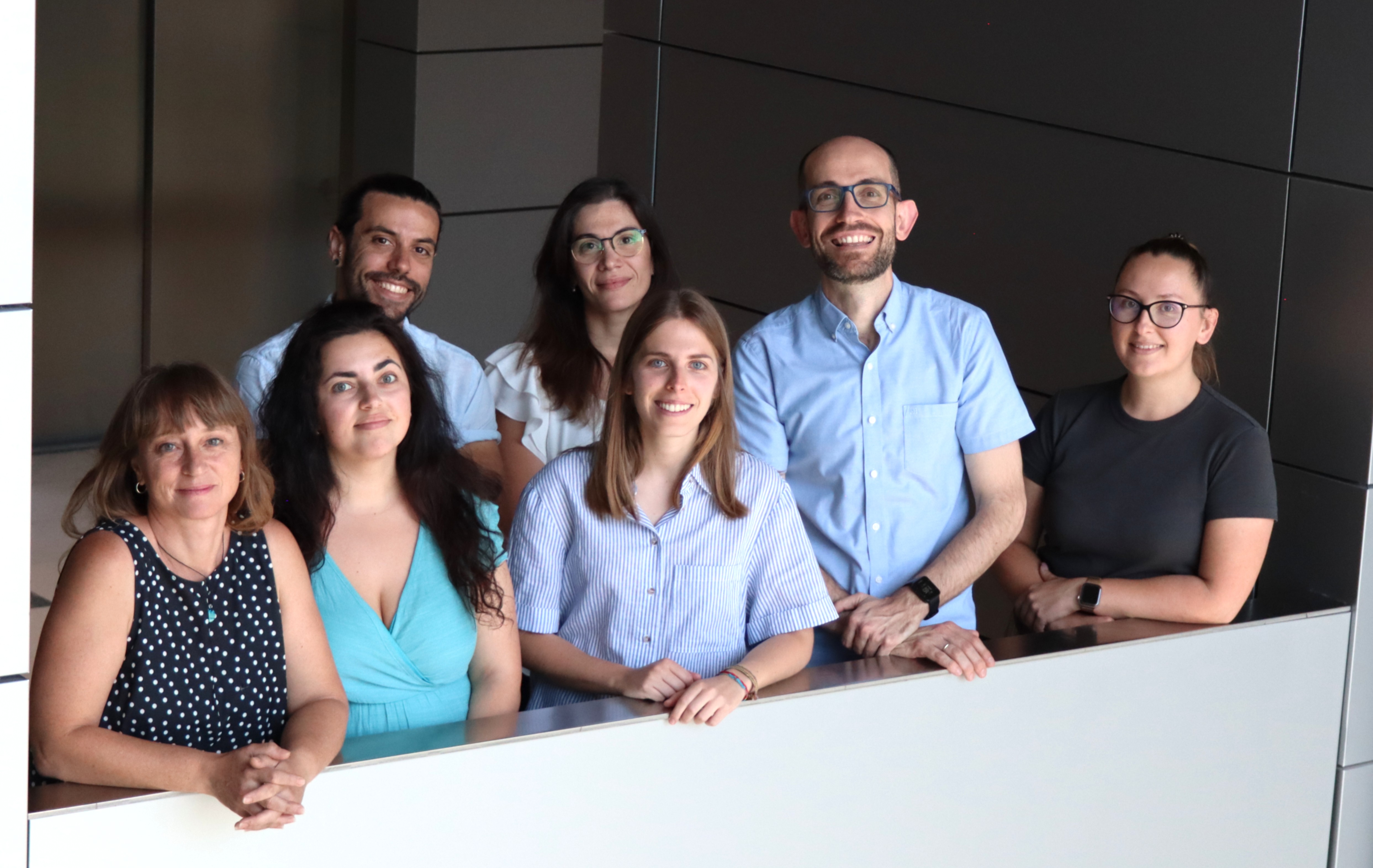 Diana Velázquez, Natalia Vicente, Jon Sicilia, María Rosaria Pricolo, Laura Sen, Jorge Alegre y Agata Bak.