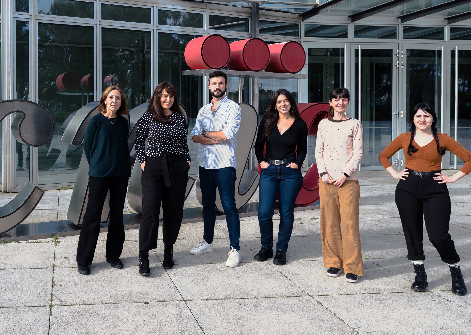 Mercedes Ricote, María Piedad Menéndez-Gutiérrez,  Jesús Porcuna,  Ana Paredes, Vanessa Núñez e Irene Calero.