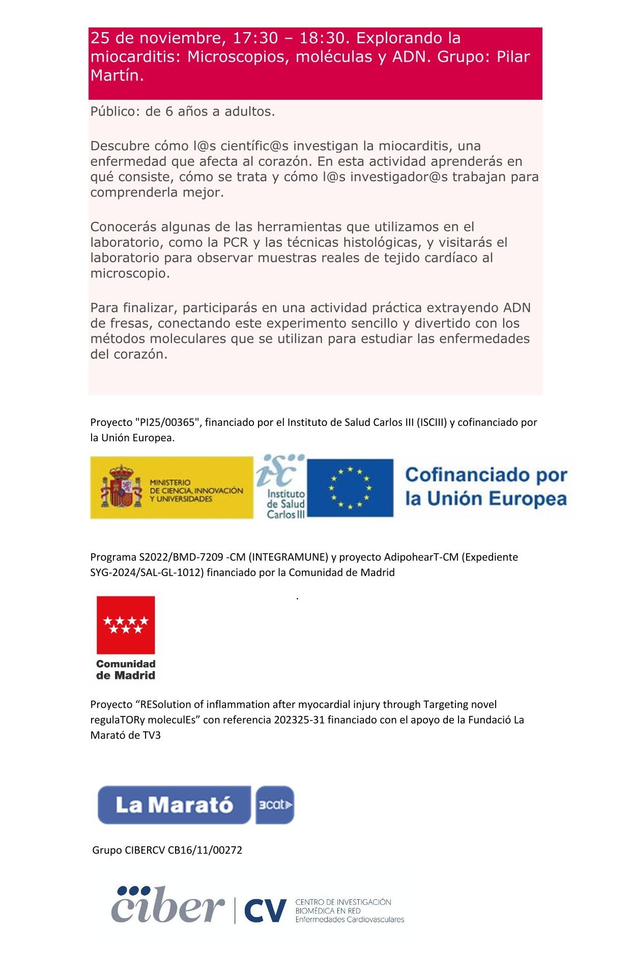 Semana Ciencia Miocarditis