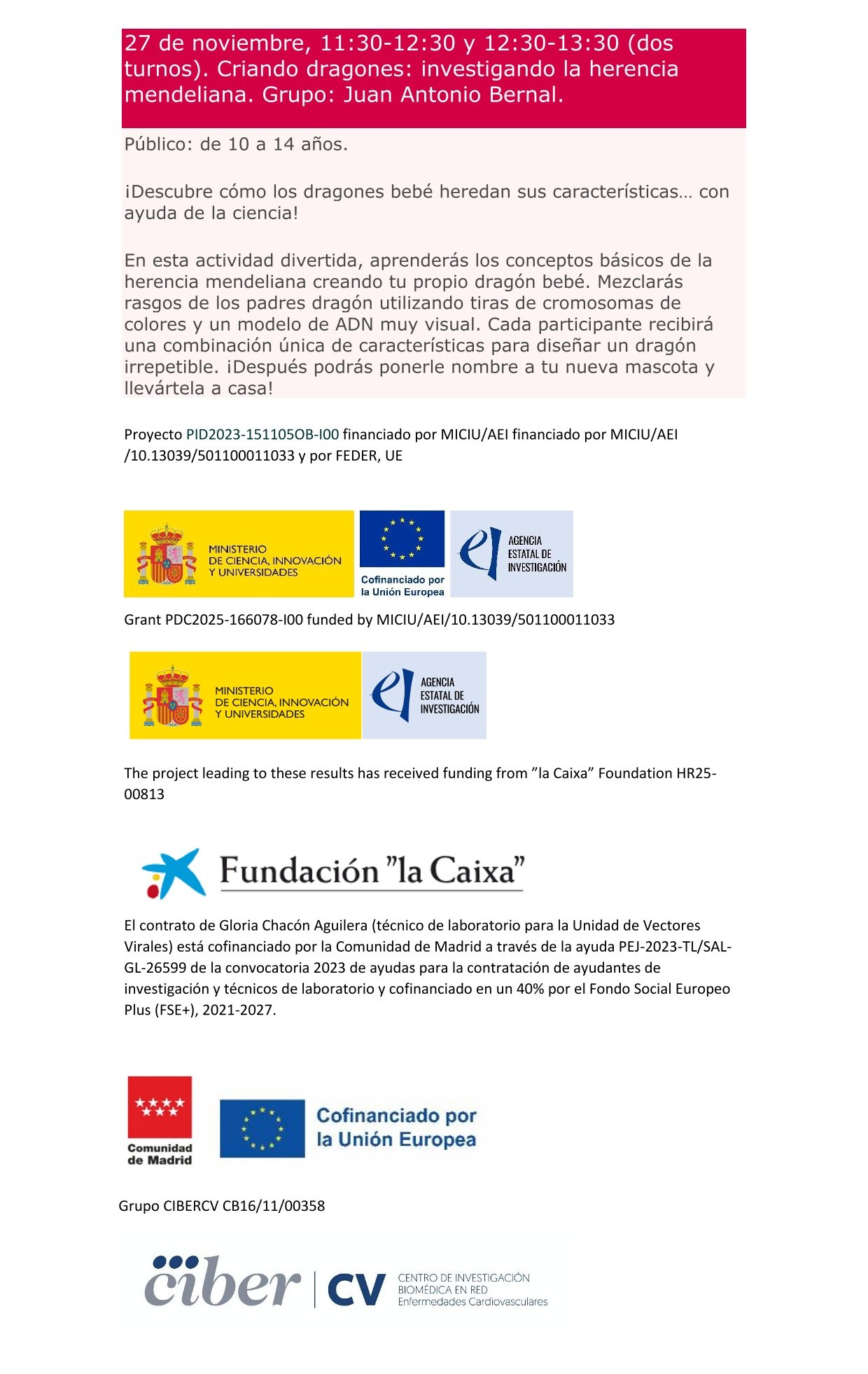 Semana Ciencia Dragones