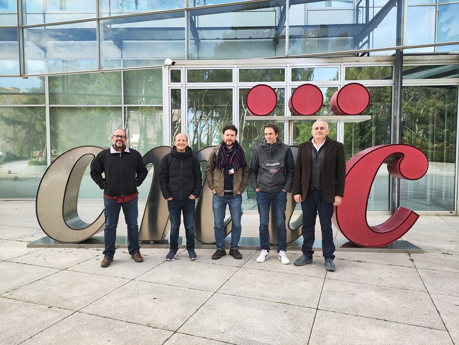 Miguel Sánchez, Xavier Trepat, Fidel Lolo, Daniel Jiménez-Carretero y  Miguel Ángel del Pozo