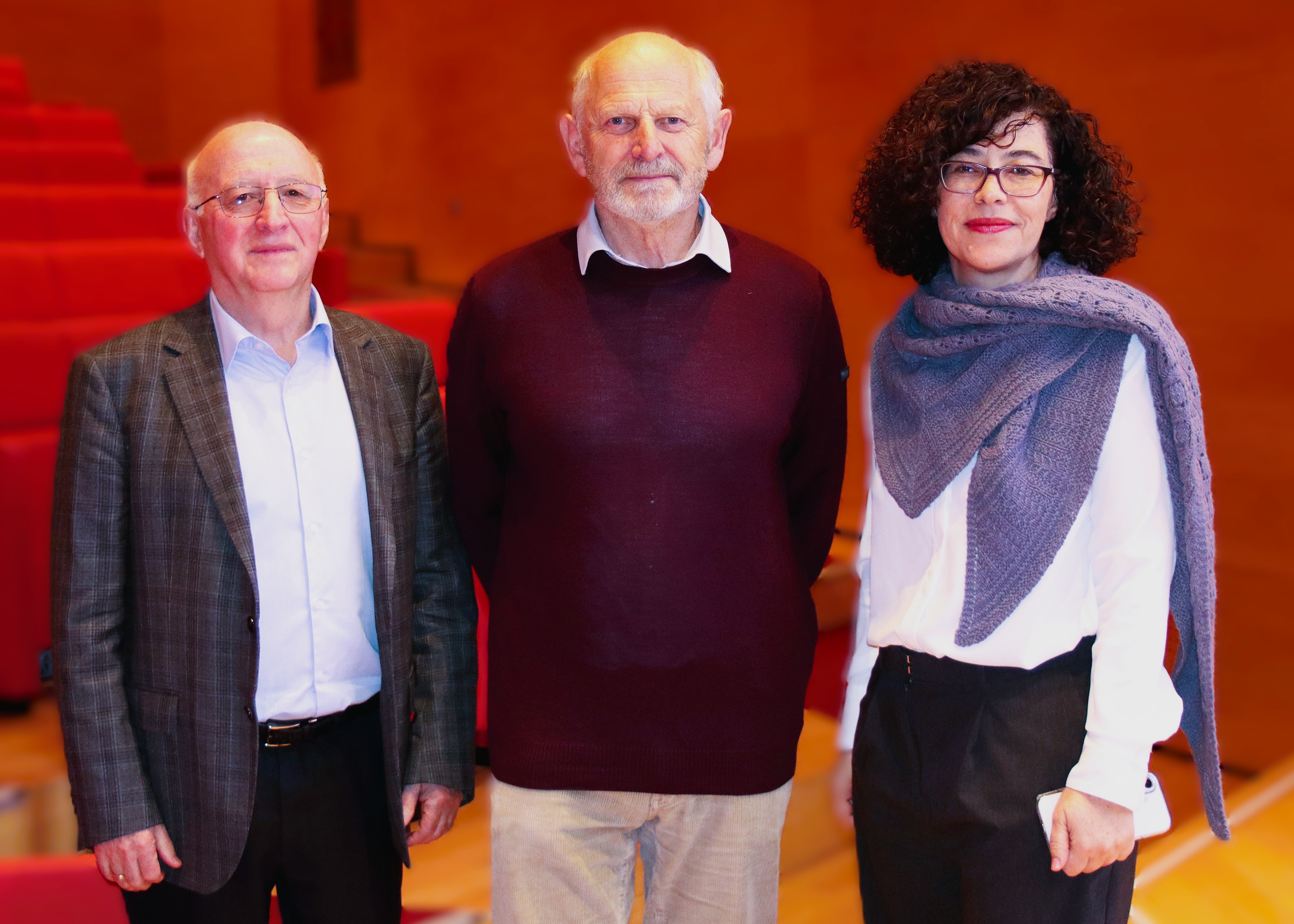 Francisco Sánchez Madrid, Michael Reth y Almudena Ramiro