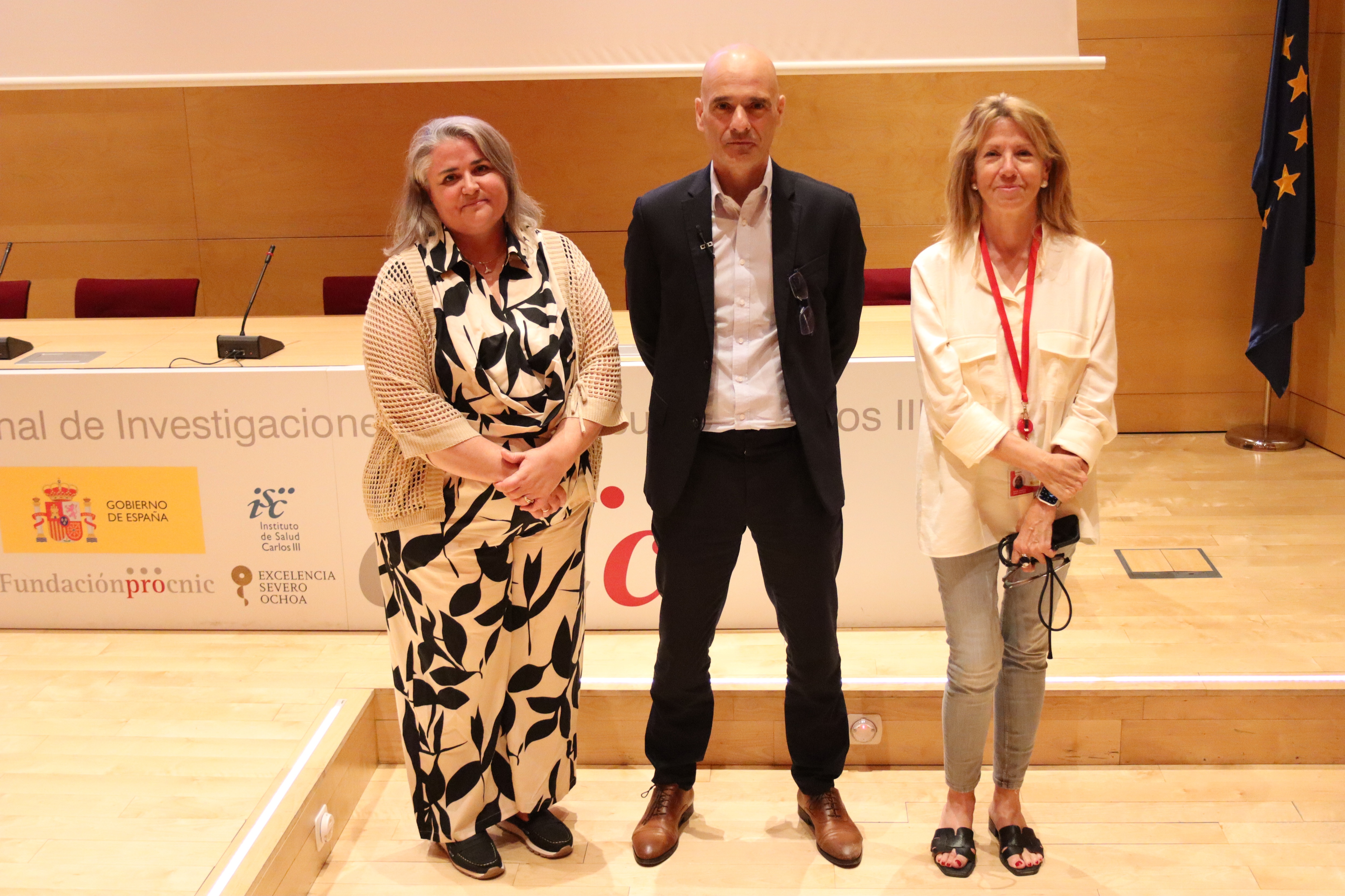 Pilar Martín, Pascual Sánchez-Juan y Mª Ángeles Moro