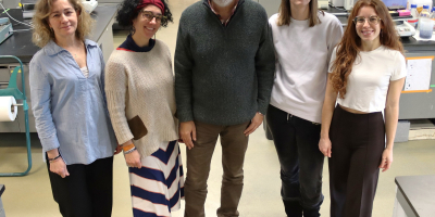 Raquel Martínez de Meno, Rebeca Acín Pérez, José Antonio Enríquez, Sara Jaroszewicz y Rebeca Sanz-Cortés.