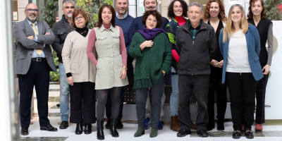 De izda. a dcha.: Juan De Dios Hourcade, Juan A Bernal Rodríguez, Giovanna Giovinazzo, María Beatriz Álvarez Flores, Juan Antonio López del Olmo, Valeria Caiolfa, Antonio Quesada Navidad, Lorena Cussó Mula, Manuel Desco, Fátima Sánchez Cabo, Elena Rodríguez y Ana Dopazo.