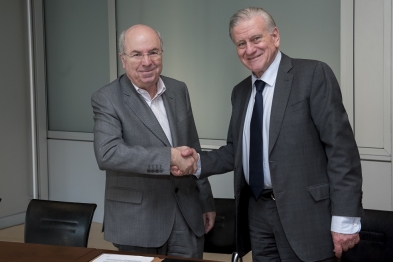 Jordi Camí, director de la Fundación Pasqual Maragall y Dr. Valentín Fuster, director general del CNIC