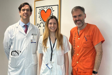 De izquierda a derecha, Dr. Garcia-Pavía, Ramos y González Mirelis.